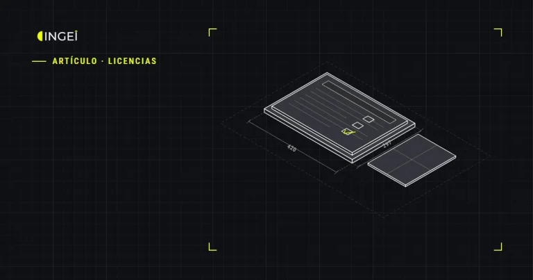 Dibujo isométrico de un expediente con la documentación revisada